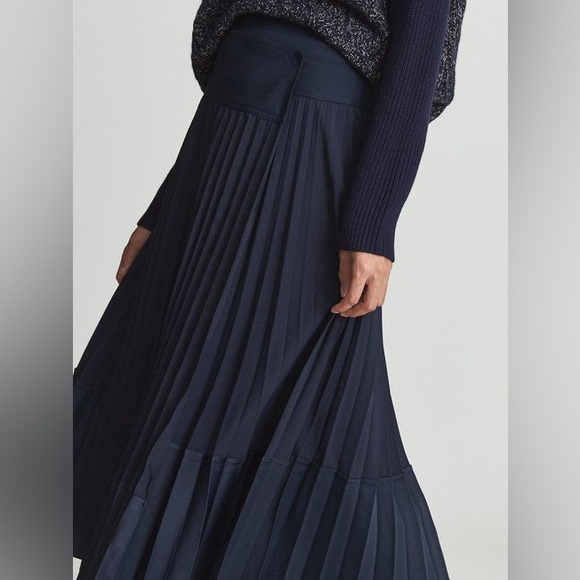 NWT Reiss Iris pleated midi skirt - Picture 4 of 6